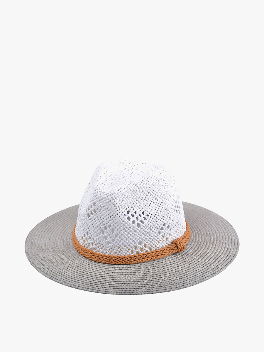 Blanche Two-Tone Hat