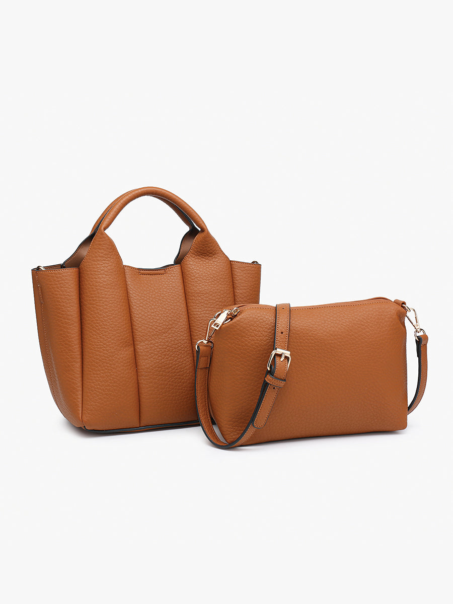 Maddox Vegan Pleated Satchel – Jen & Co.