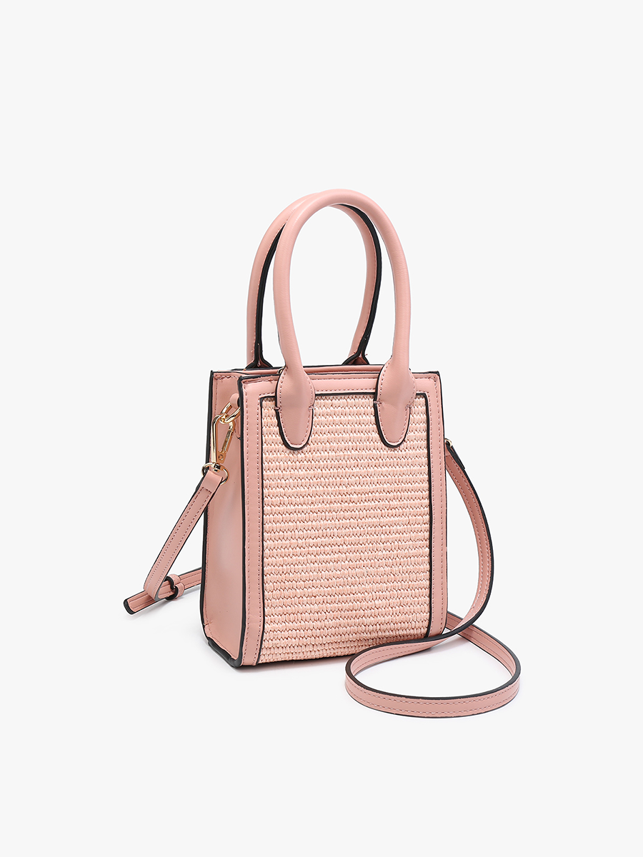 Fauna Vegan Straw Satchel