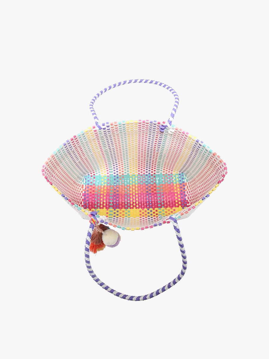 Allie Woven Tote in - Jen & Co. vegan handbag