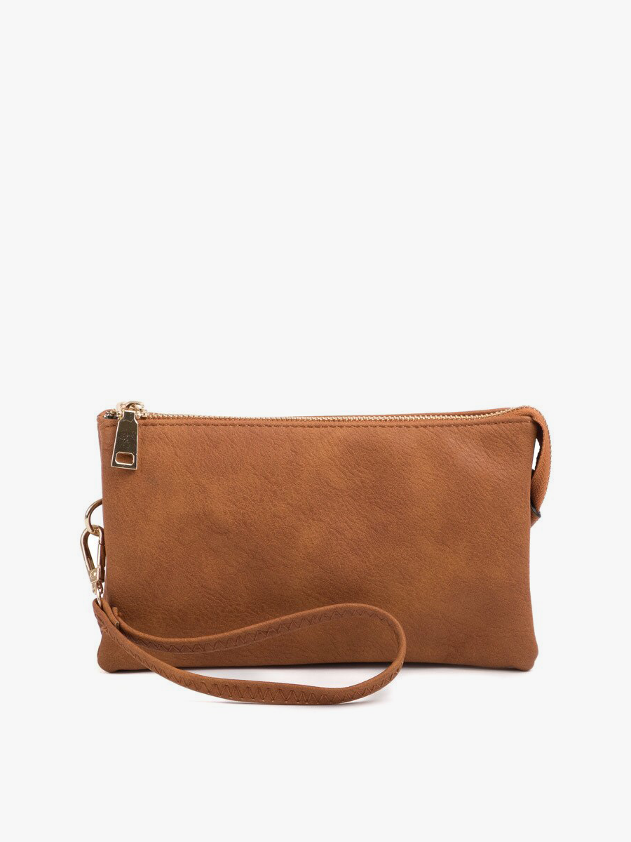 Riley Vegan Crossbody in Brown - Jen & Co. vegan handbag