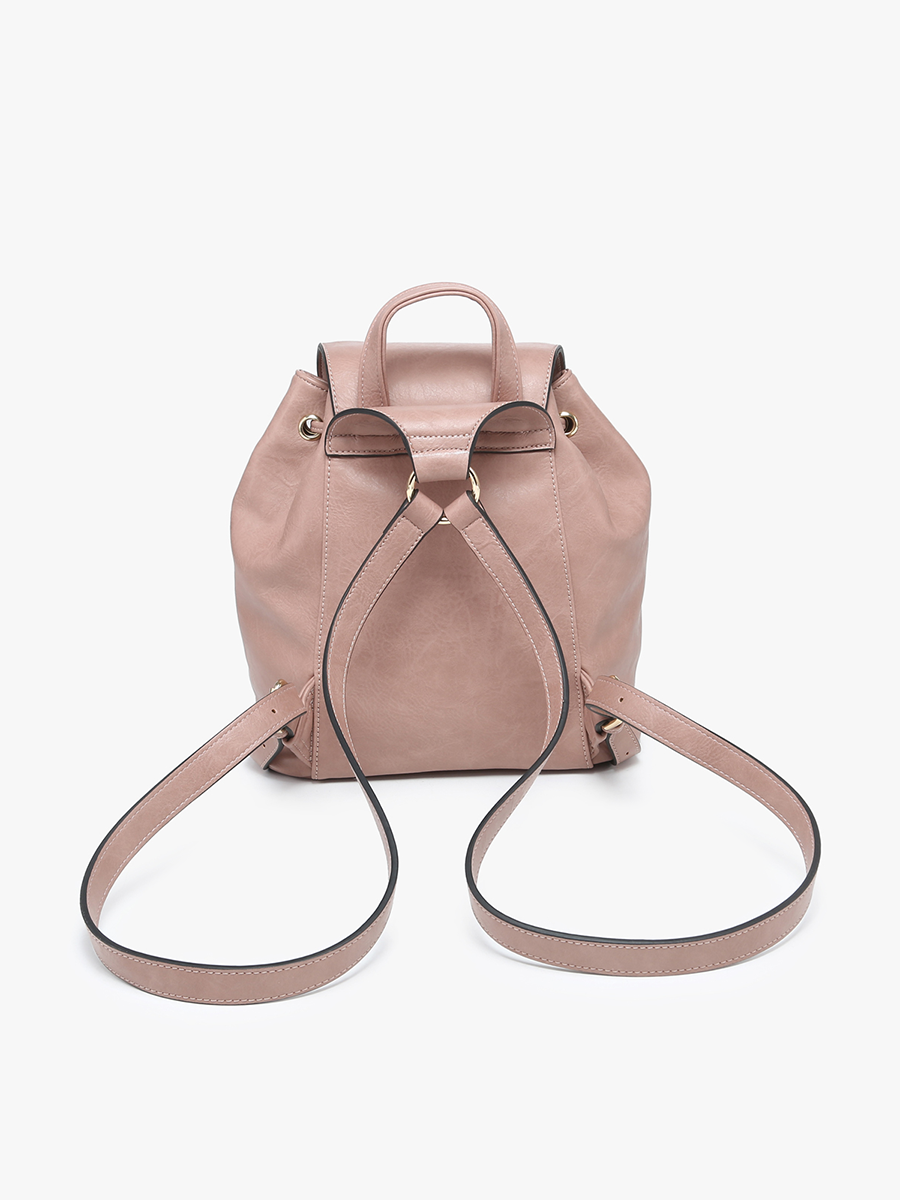 Jewel Vegan Bucket Backpack - Jen & Co. vegan handbag