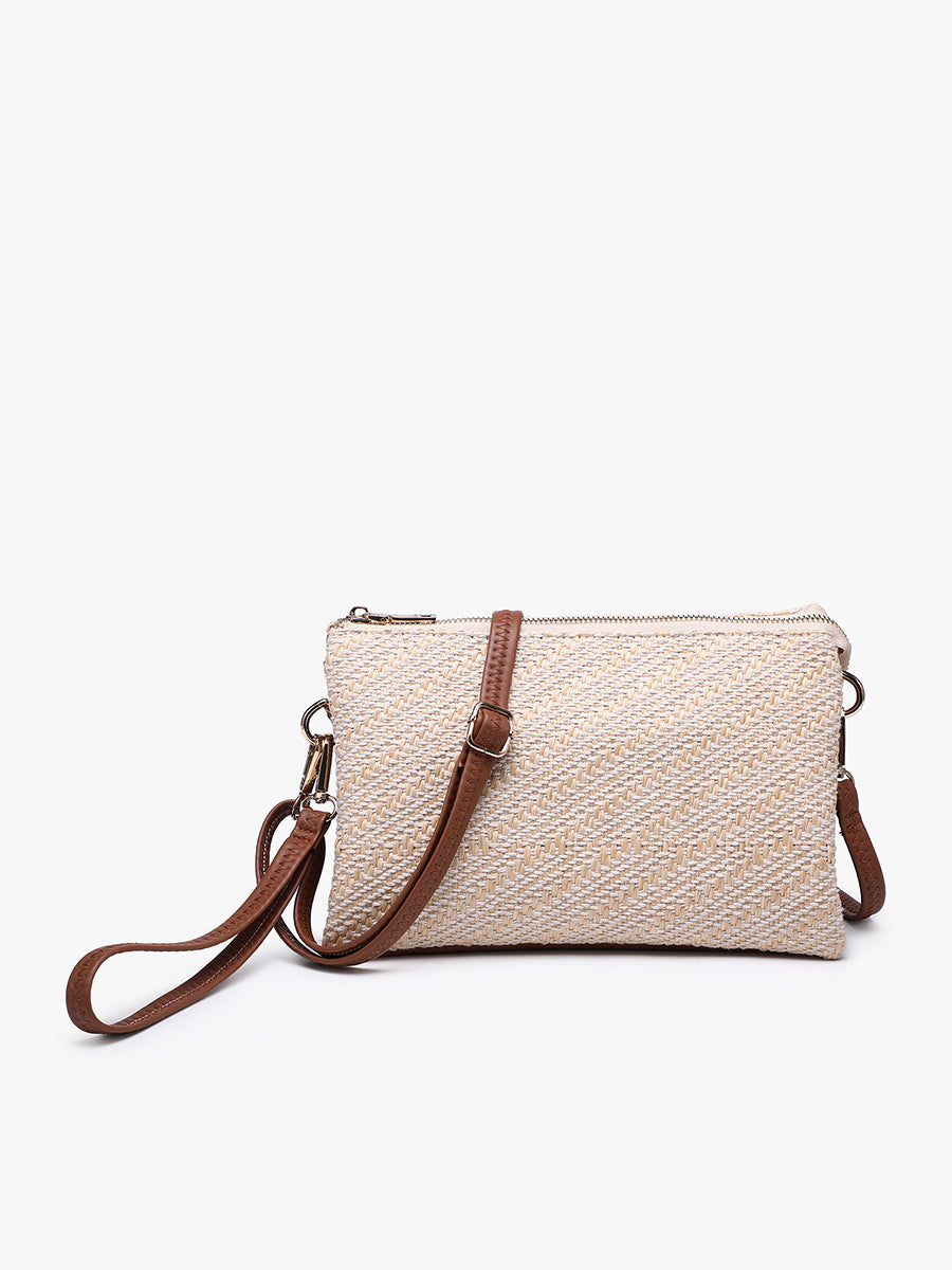 Izzy Vegan Diagonal Woven Crossbody