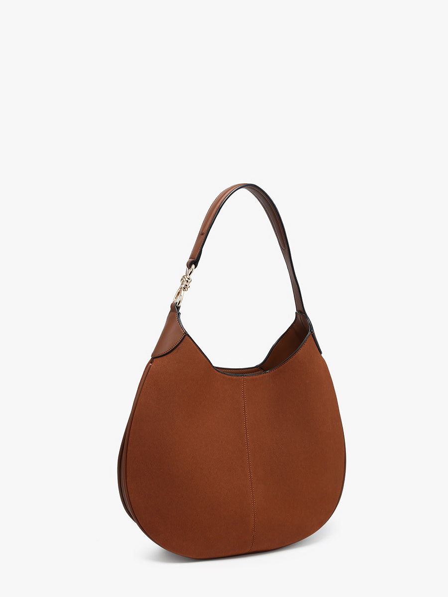 Vanessa Vegan Suede Hobo - Jen & Co. vegan handbag