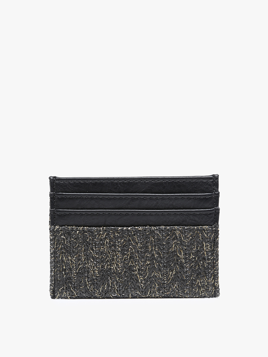 Vienna Vegan Wallet in Black - Jen & Co. vegan handbag