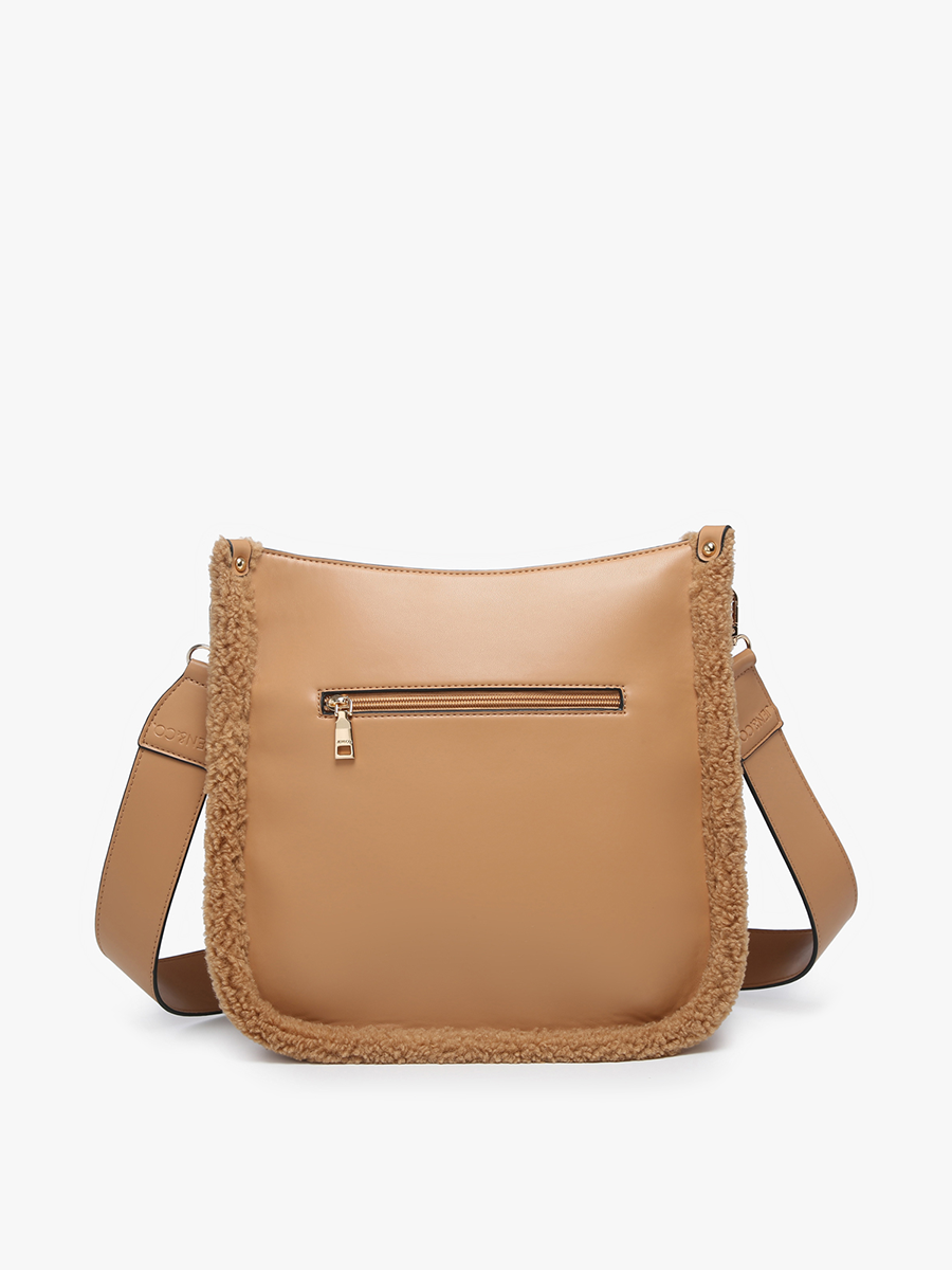 Chloe Vegan Teddy Crossbody in - Jen & Co. vegan handbag