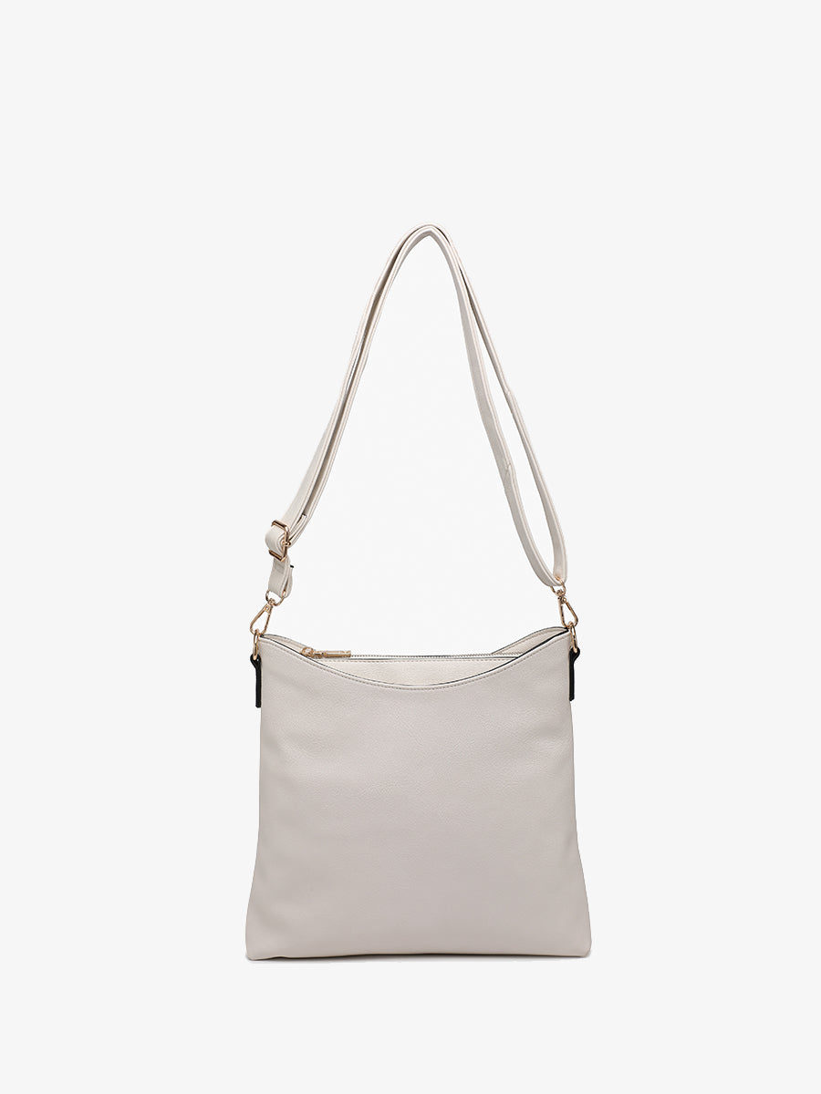 Emma Vegan Crossbody in Cotton - Jen & Co. vegan handbag