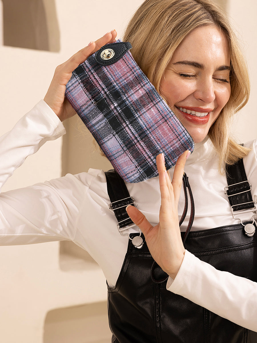 Kendall Plaid Crossbody - Jen & Co. vegan handbag
