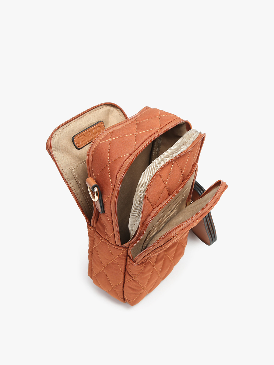 Parker Vegan Quilted Crossbody - Jen & Co. vegan handbag