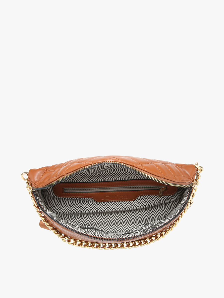 Sylvie Vegan Quilted Belt Bag - Jen & Co. vegan handbag