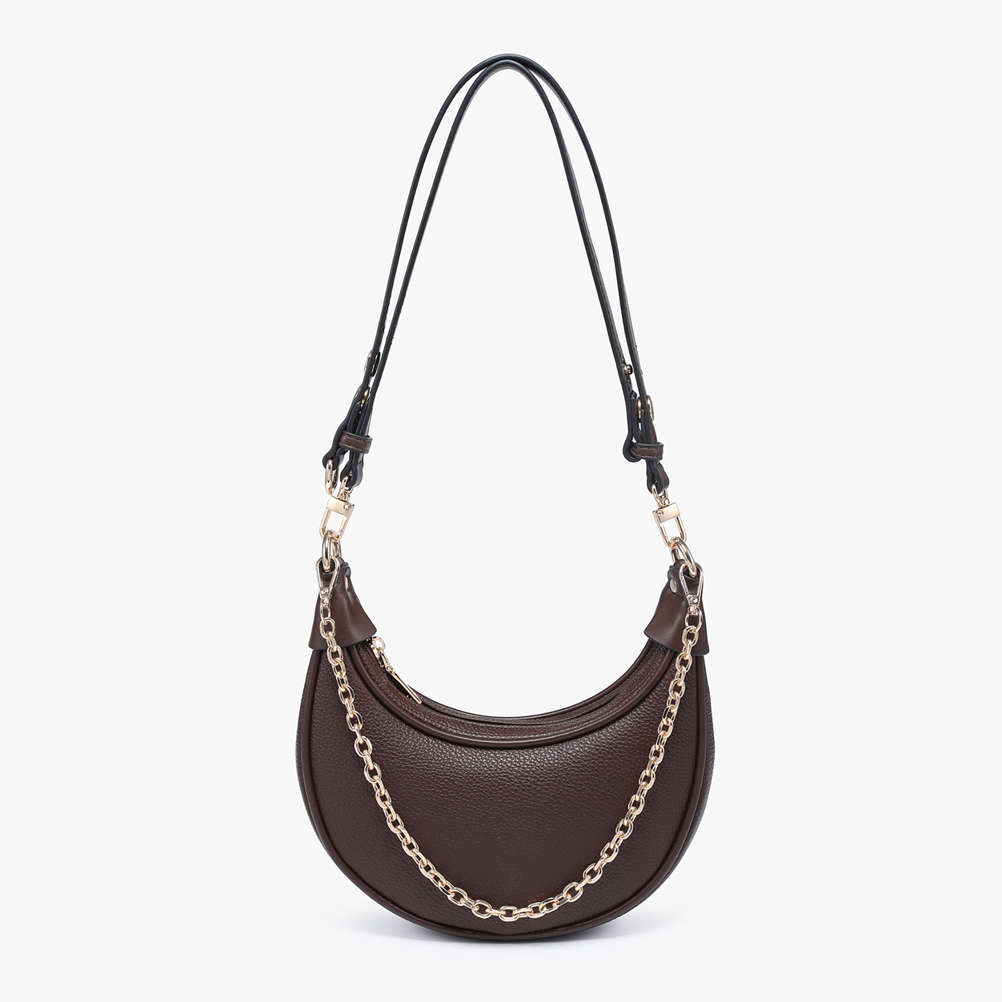 バッグ braid leather half moon shoulder bag braid leather half moon shoulder bag