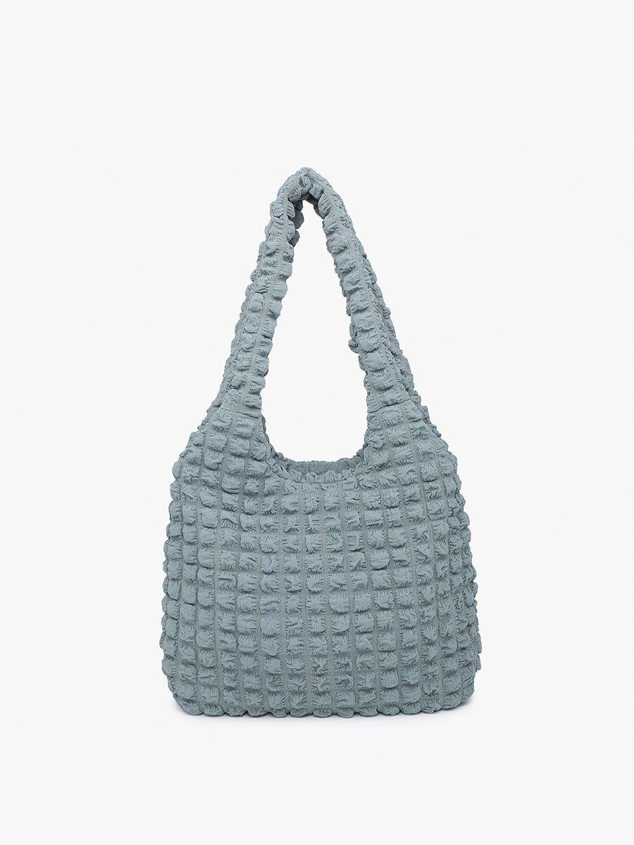Georgia Quilted Nylon Hobo - Jen & Co. vegan handbag