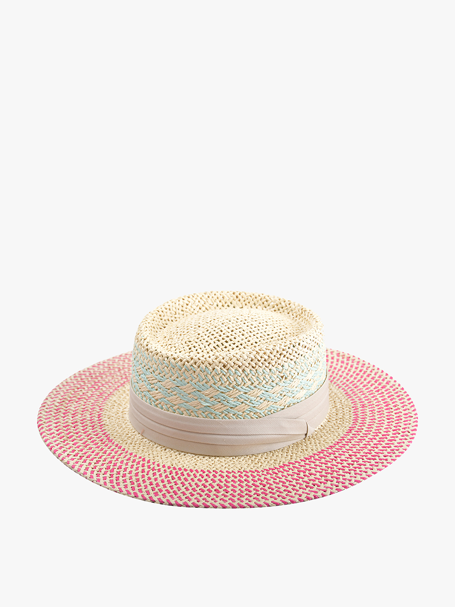Zia Patterned Panama Hat