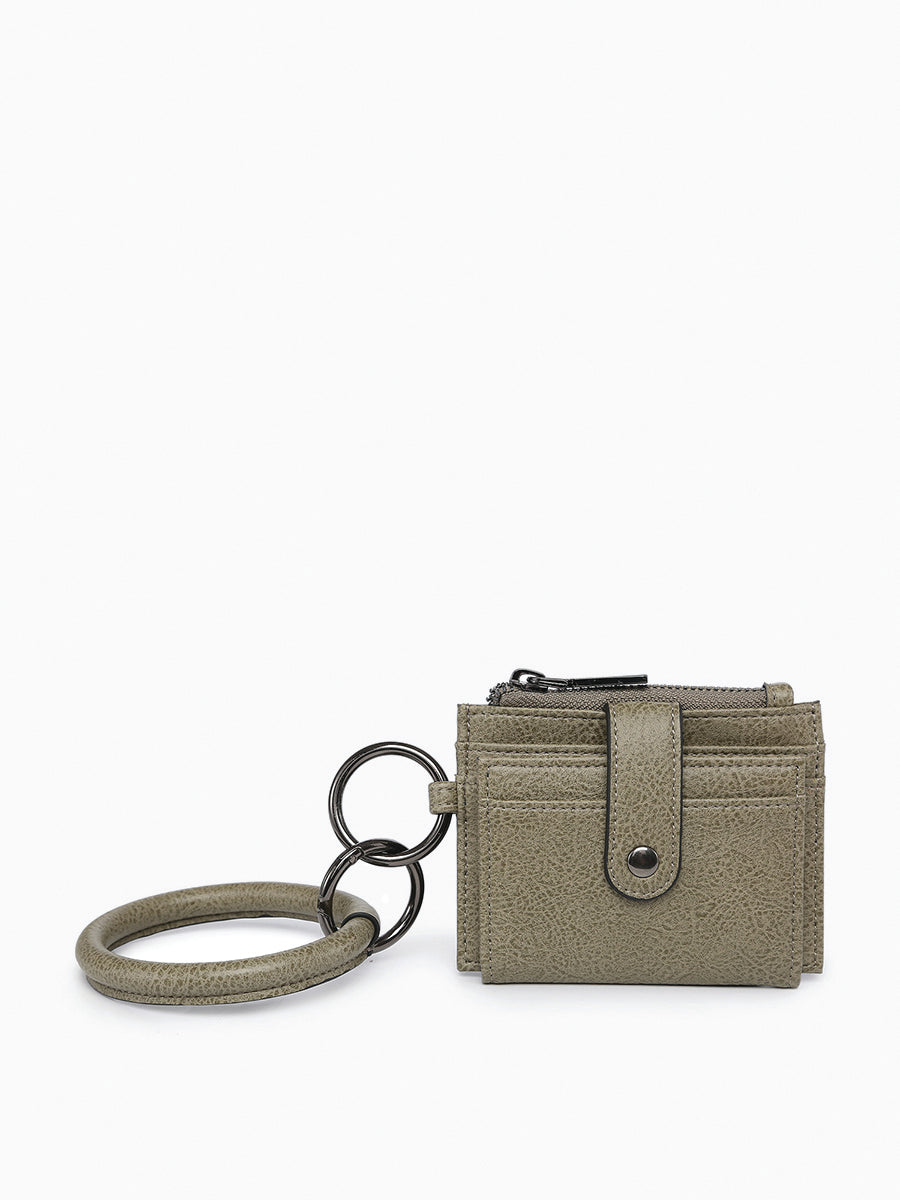 Sammie RFID Wallet Olive - Jen & Co. vegan handbag