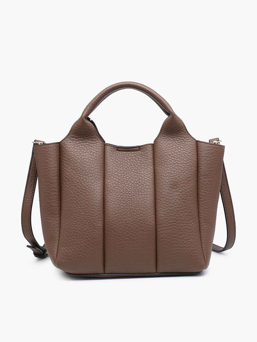 Maddox Vegan Pleated Satchel