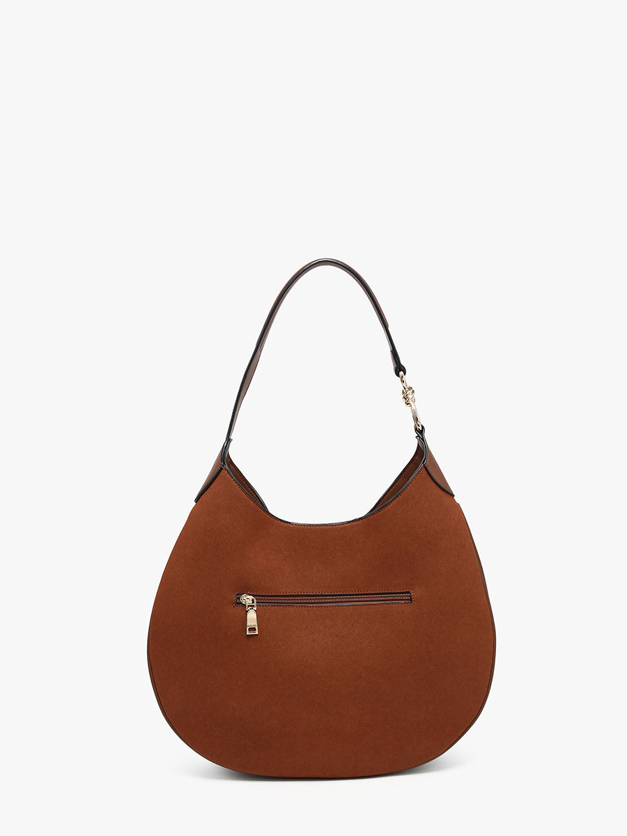 Vanessa Vegan Suede Hobo - Jen & Co. vegan handbag