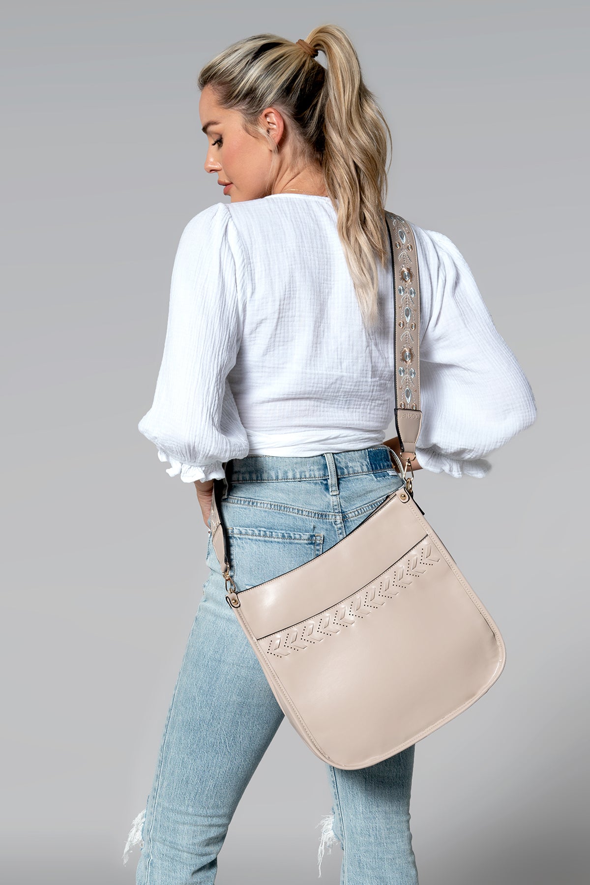 Pippa Vegan Stitch Accent Crossbody