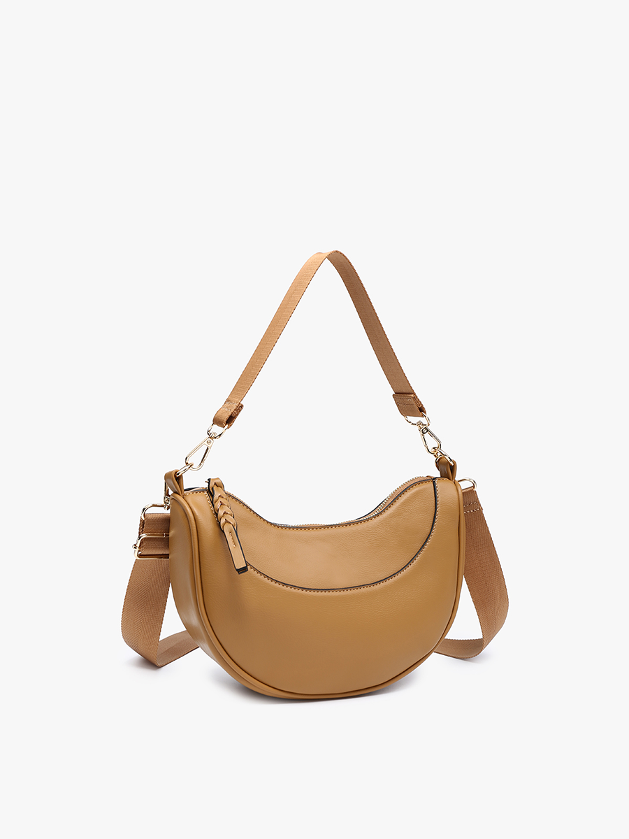 Monica Vegan Half-Moon Crossbody