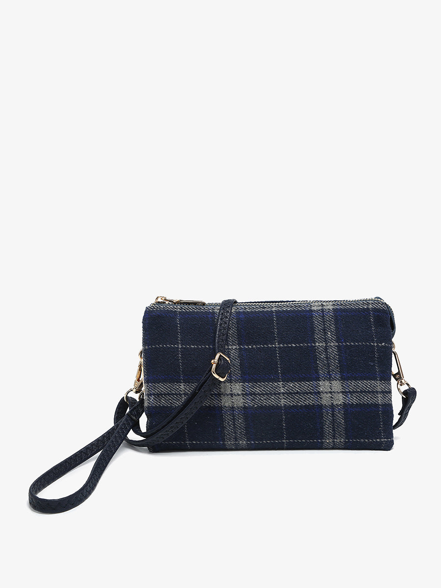 Riley Vegan Plaid Crossbody