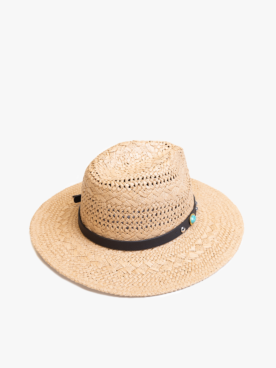Hartley Fedora w/ Leather