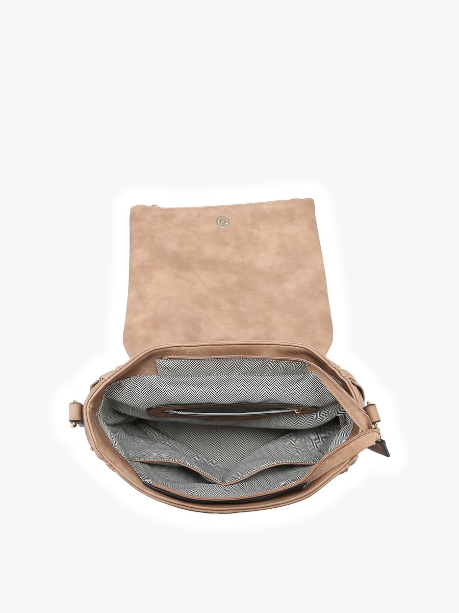 Vivian Vegan Distressed Backpack - Jen & Co. vegan handbag