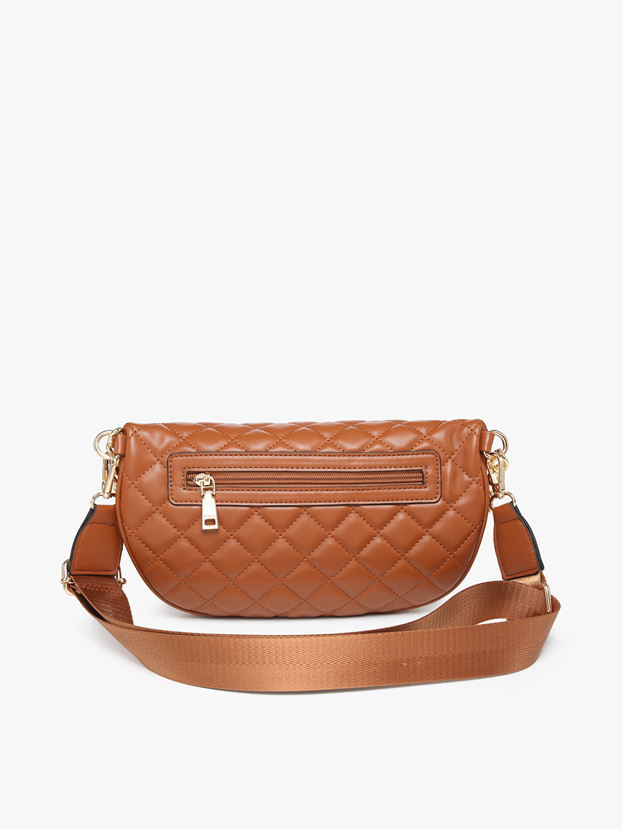Sylvie Vegan Quilted Belt Bag - Jen & Co. vegan handbag