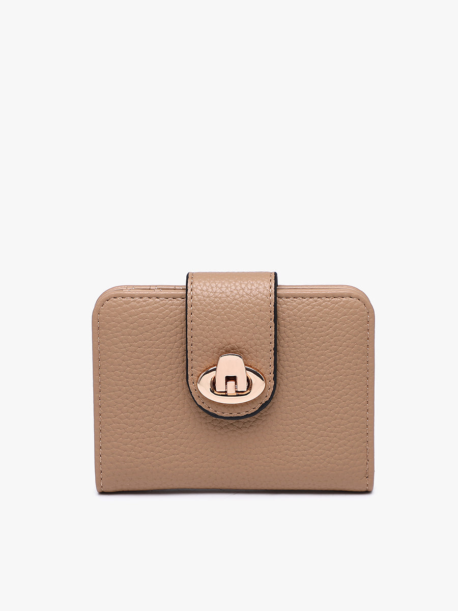 Margot Vegan Wallet Lt. Khaki - Jen & Co. vegan handbag