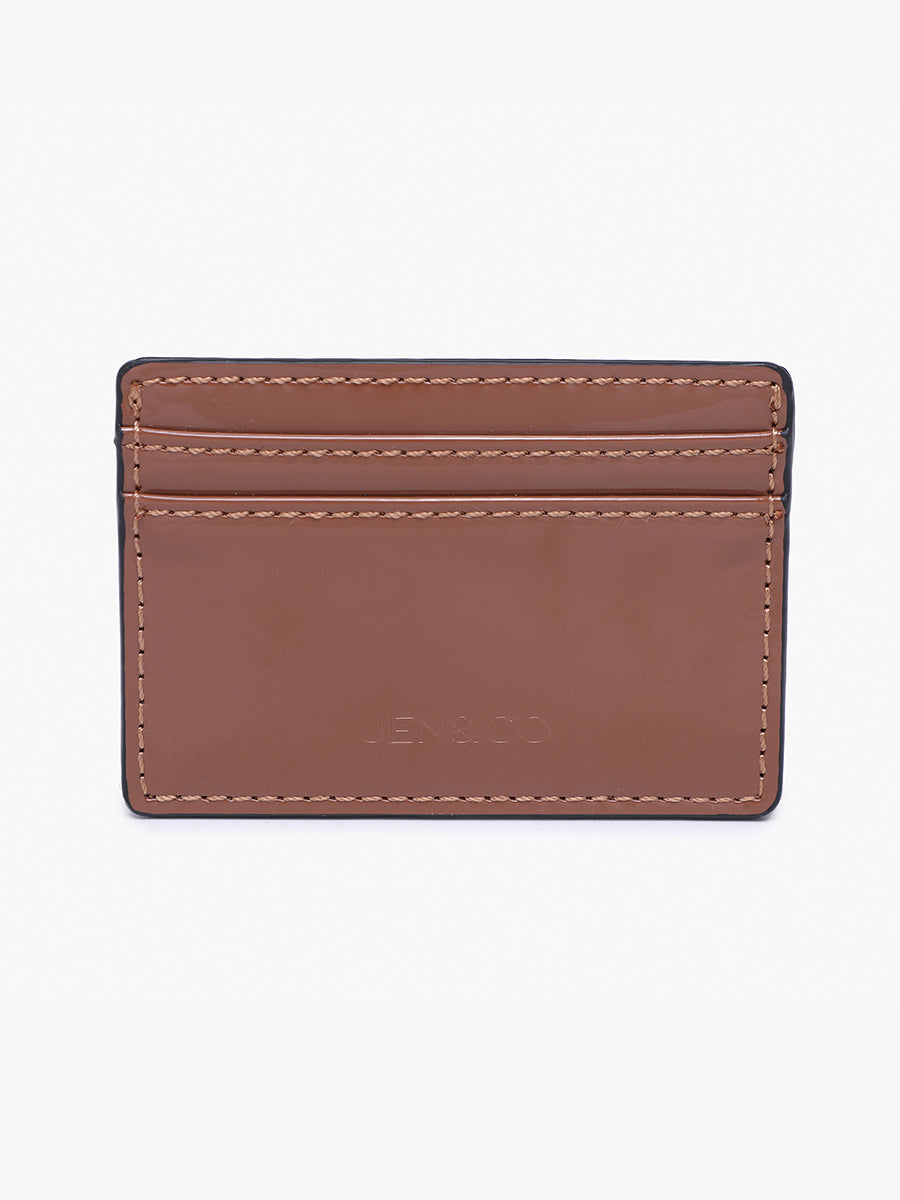 Charlee Vegan Small Wallet Brown - Jen & Co. vegan handbag