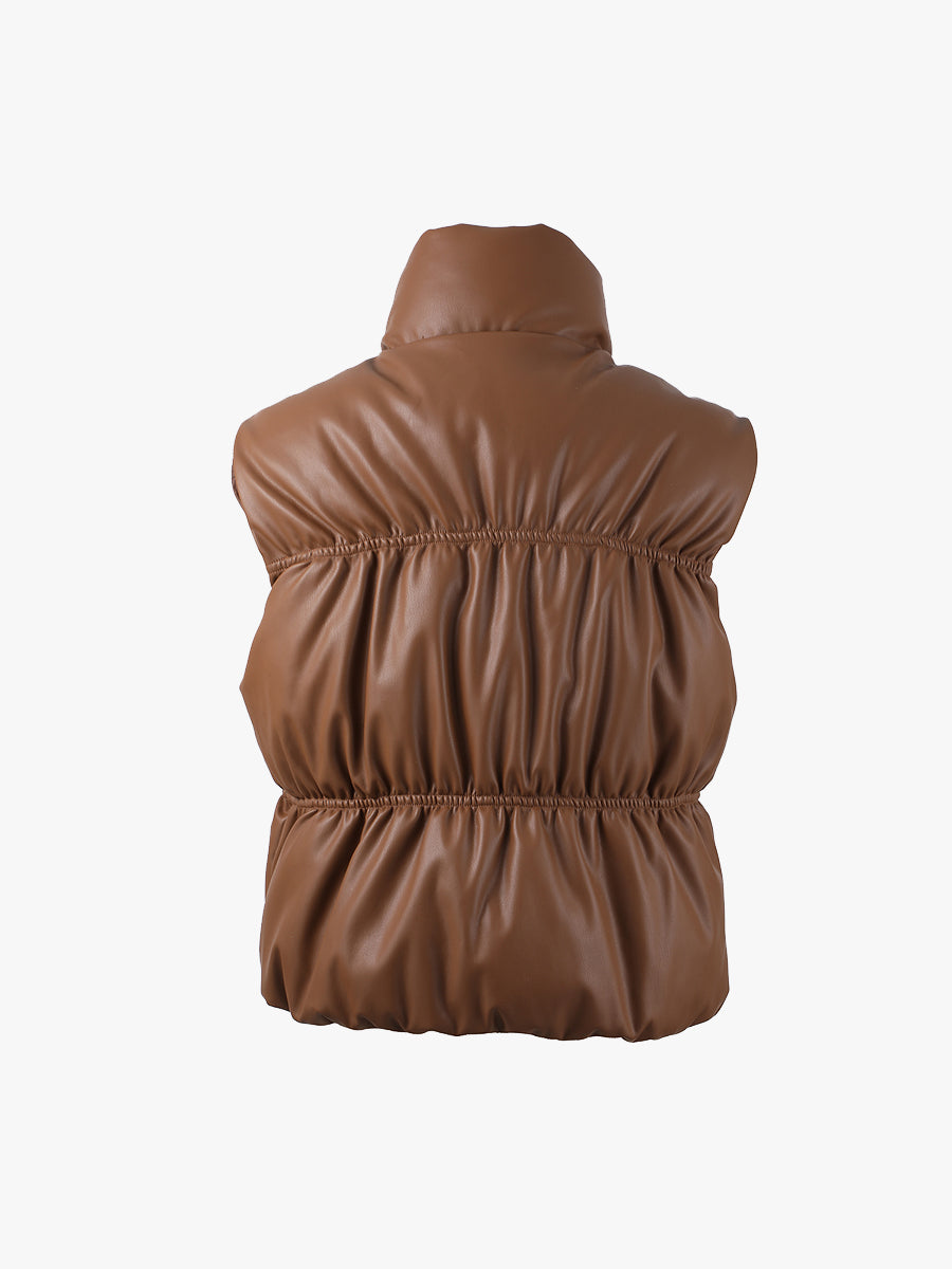 Cindy Vegan Leather Vest