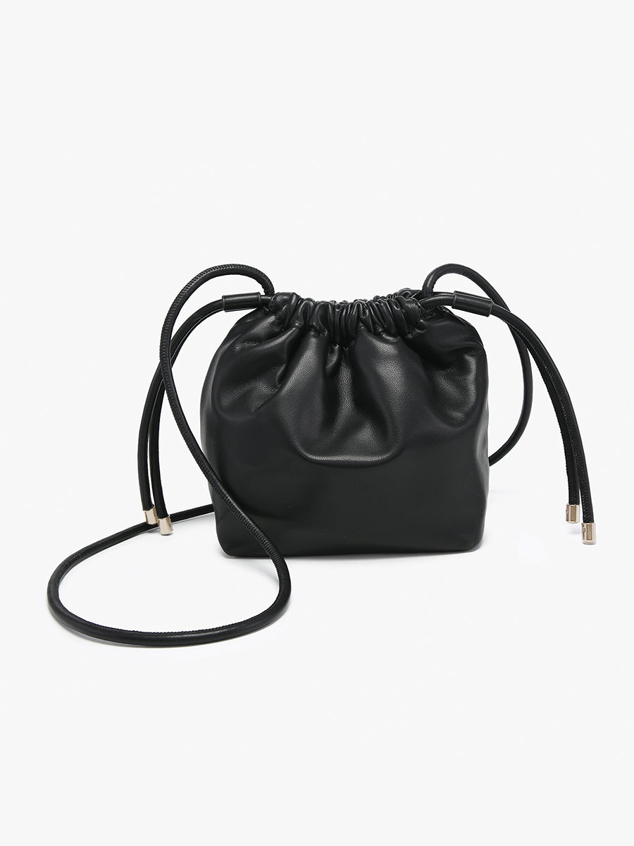 【週末限定セール中】VASIC風 Basic Bucket bag Small Voyou Bucket bag in shiny leather in - chocolate