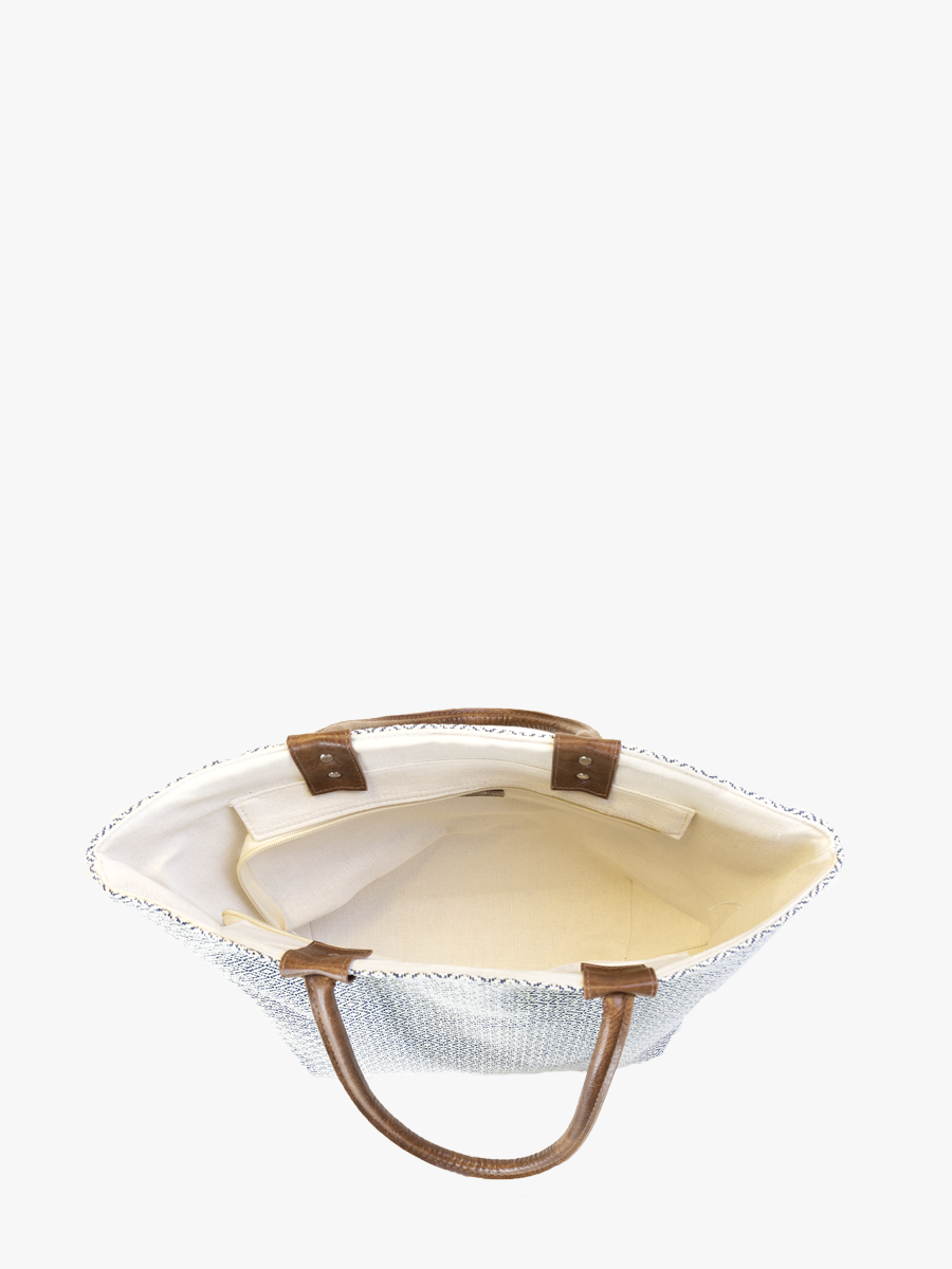 Angelica Vegan Aztec Straw Tote in - Jen & Co. vegan handbag