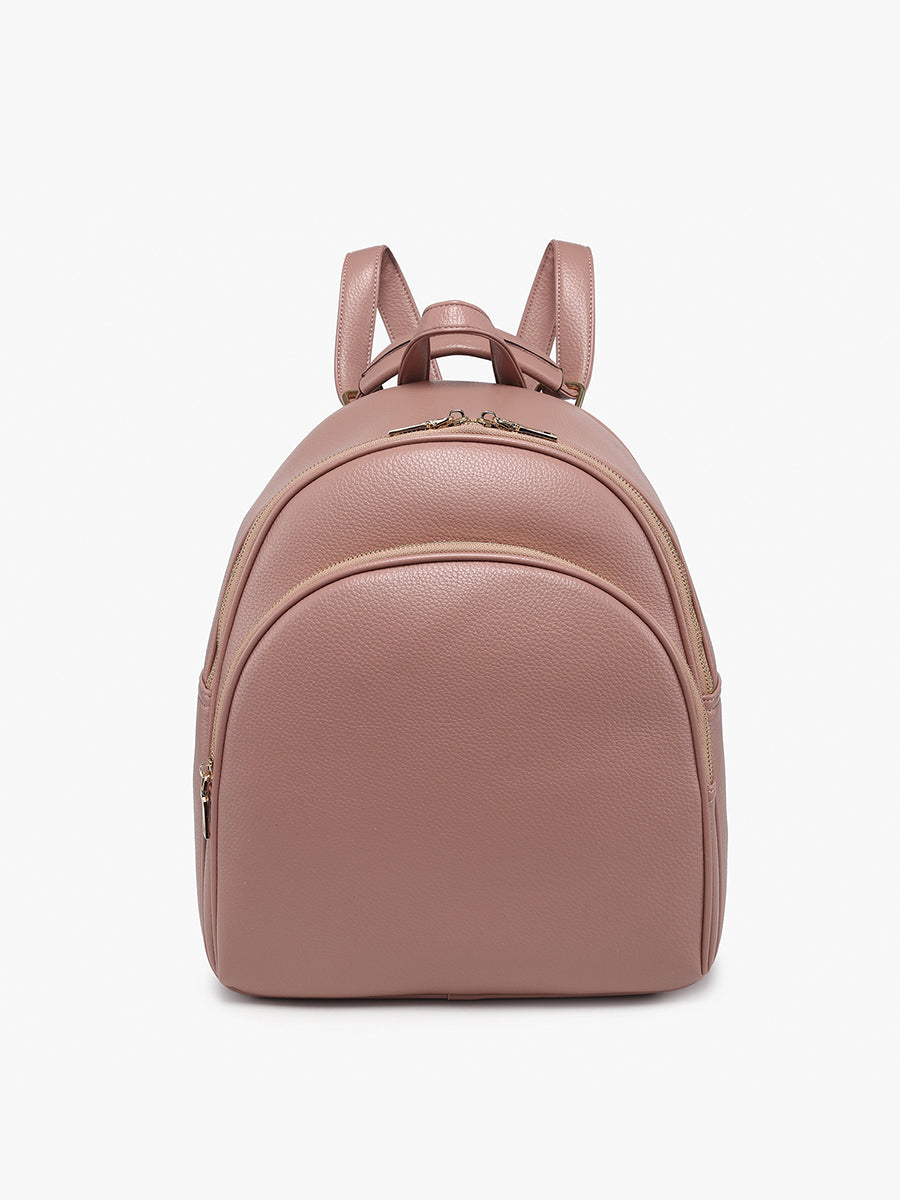 Simone Vegan Convertible Backpack Dark Mauve - Jen & Co. vegan handbag