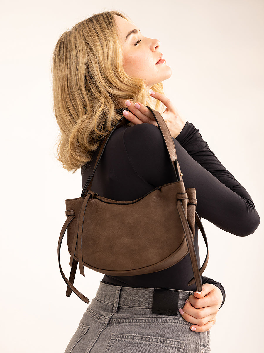 Donnatella Vegan Crossbody in - Jen & Co. vegan handbag