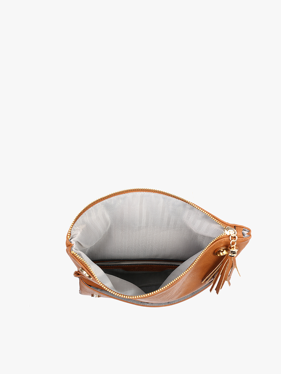 Isadora Vegan Dist Whipstitch Crossbody - Jen & Co. vegan handbag