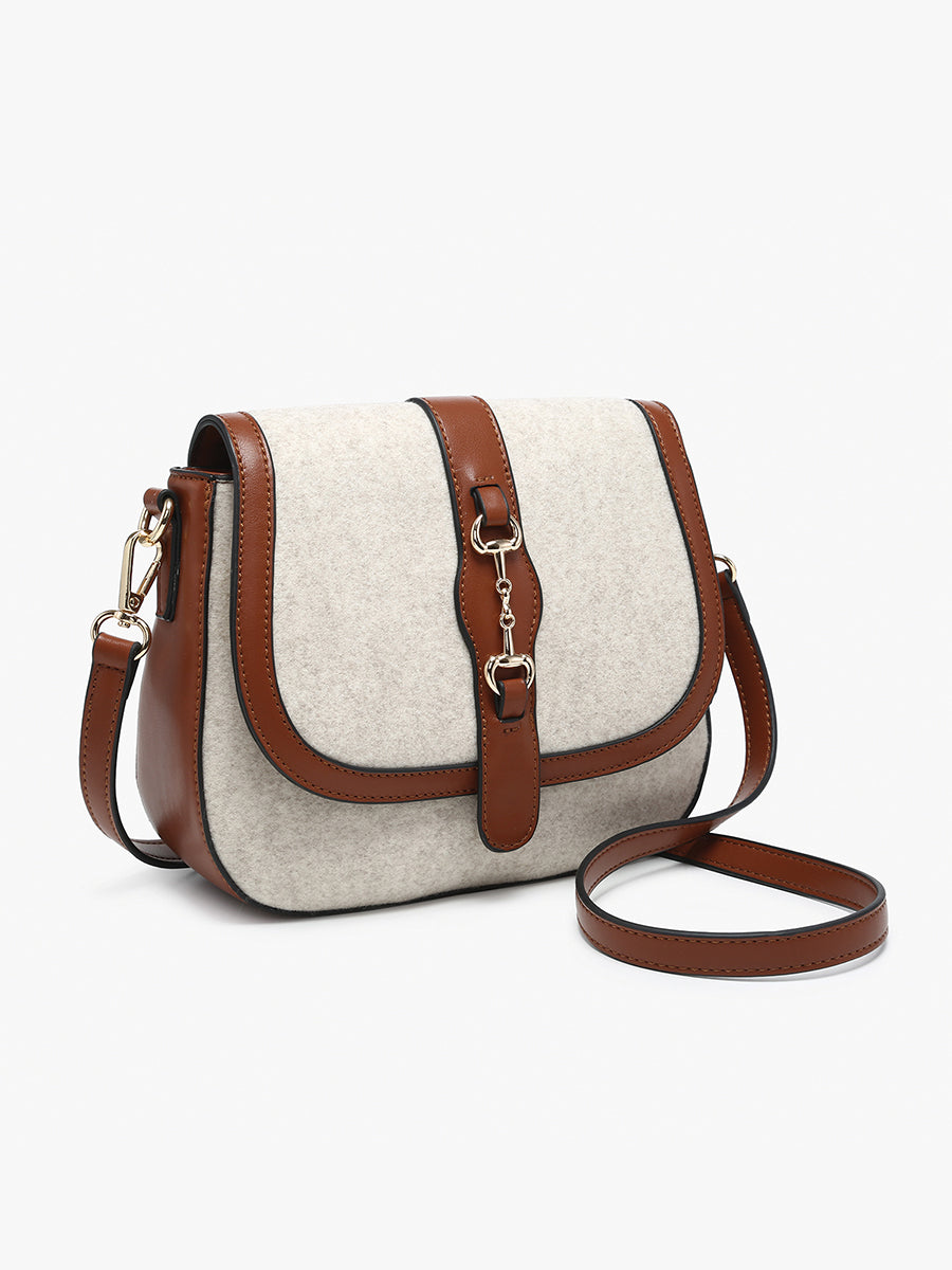 Vanna Vegan Contrast Saddle Bag