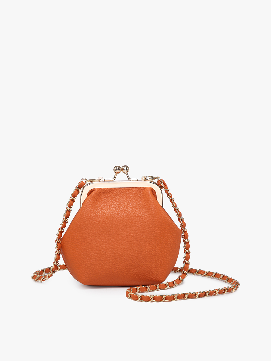Cleo Coin Pouch in Ginger - Jen & Co. vegan handbag