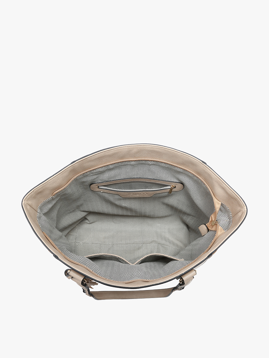 Lisa Vegan Structured Tote - Jen & Co. vegan handbag