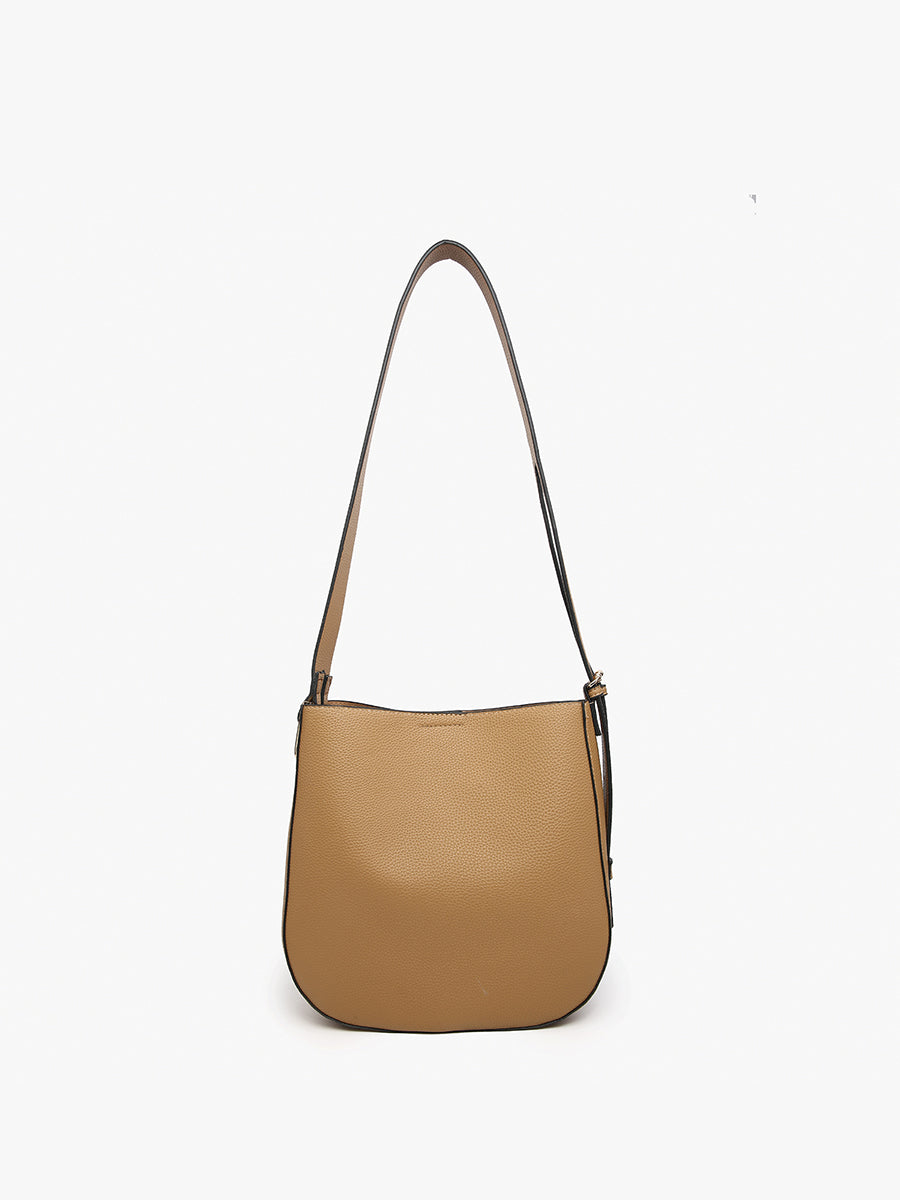Poppy Vegan Paneled Crossbody - Jen & Co. vegan handbag