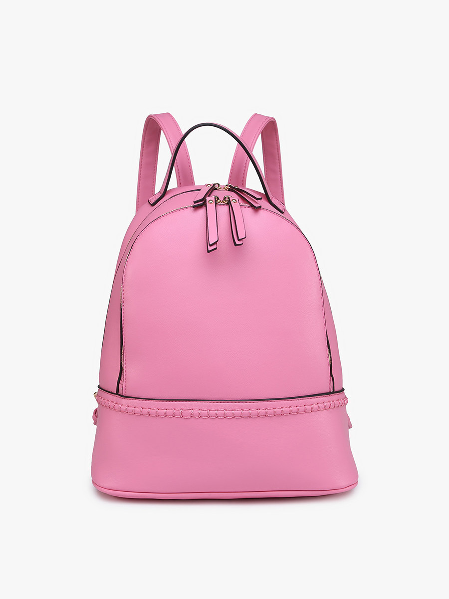 Marty Vegan Backpack in Bubblegum - Jen & Co. vegan handbag