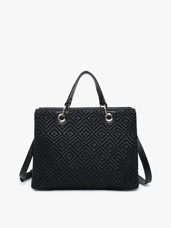 Nancy Diamond Woven Tote | Jen & Co. – Jen & Co.
