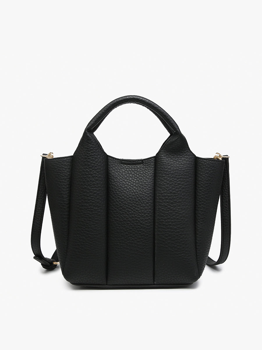 Maddox Vegan Pleated Satchel – Jen & Co.