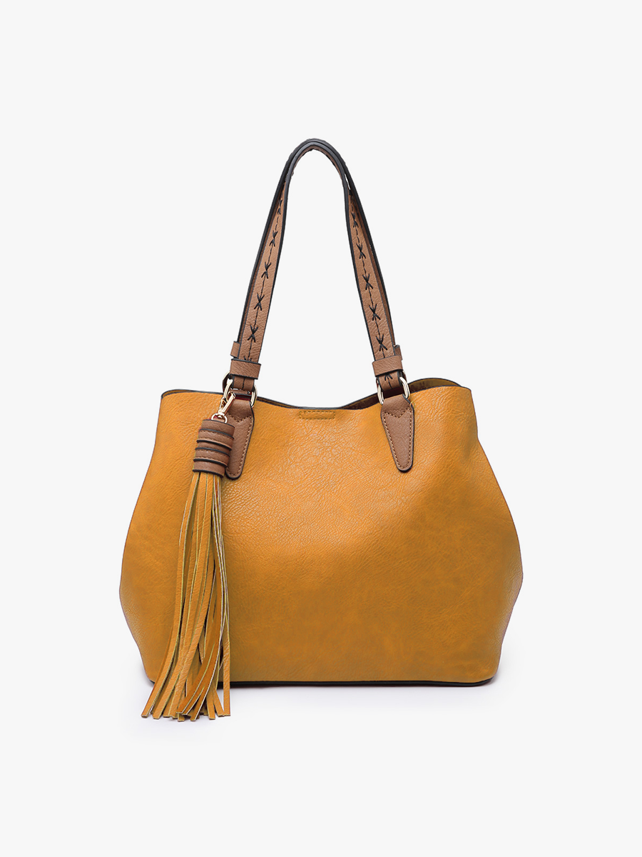 Vegan Leather Handbags | Aliza Satchel | Jen & Co. – Jen & Co.