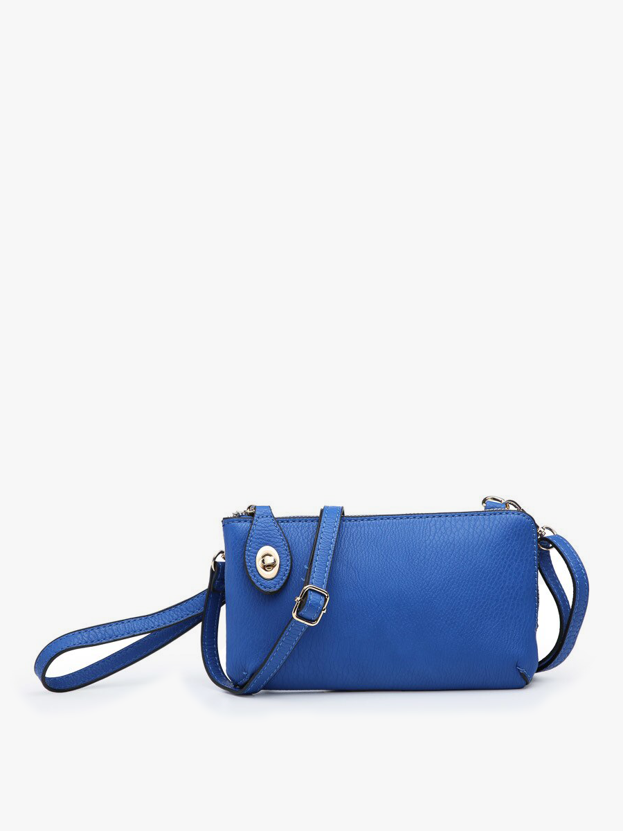 Kendall Vegan Crossbody in Royal Blue - Jen & Co. vegan handbag