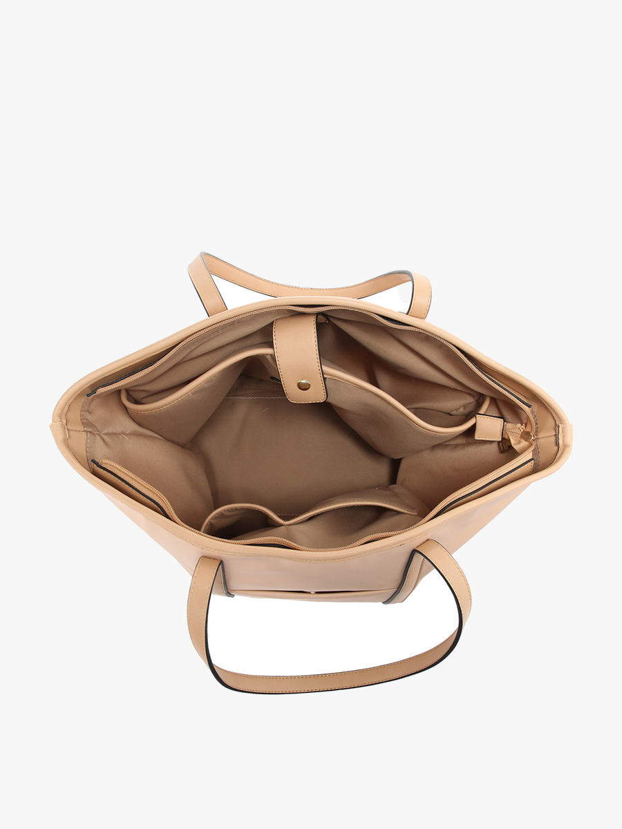 Scarlett Vegan Nylon Tote - Jen & Co. vegan handbag