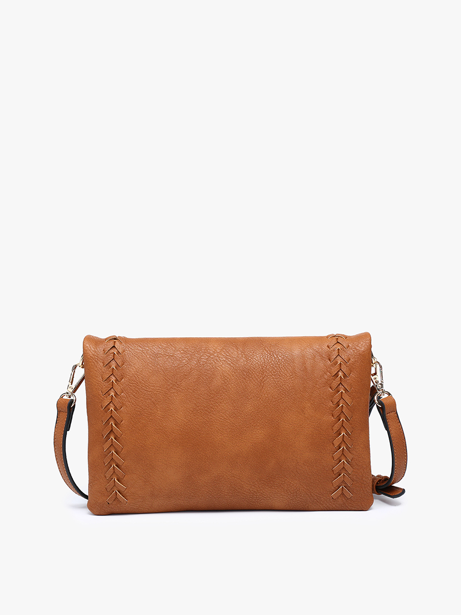 Isadora Vegan Dist Whipstitch Crossbody - Jen & Co. vegan handbag