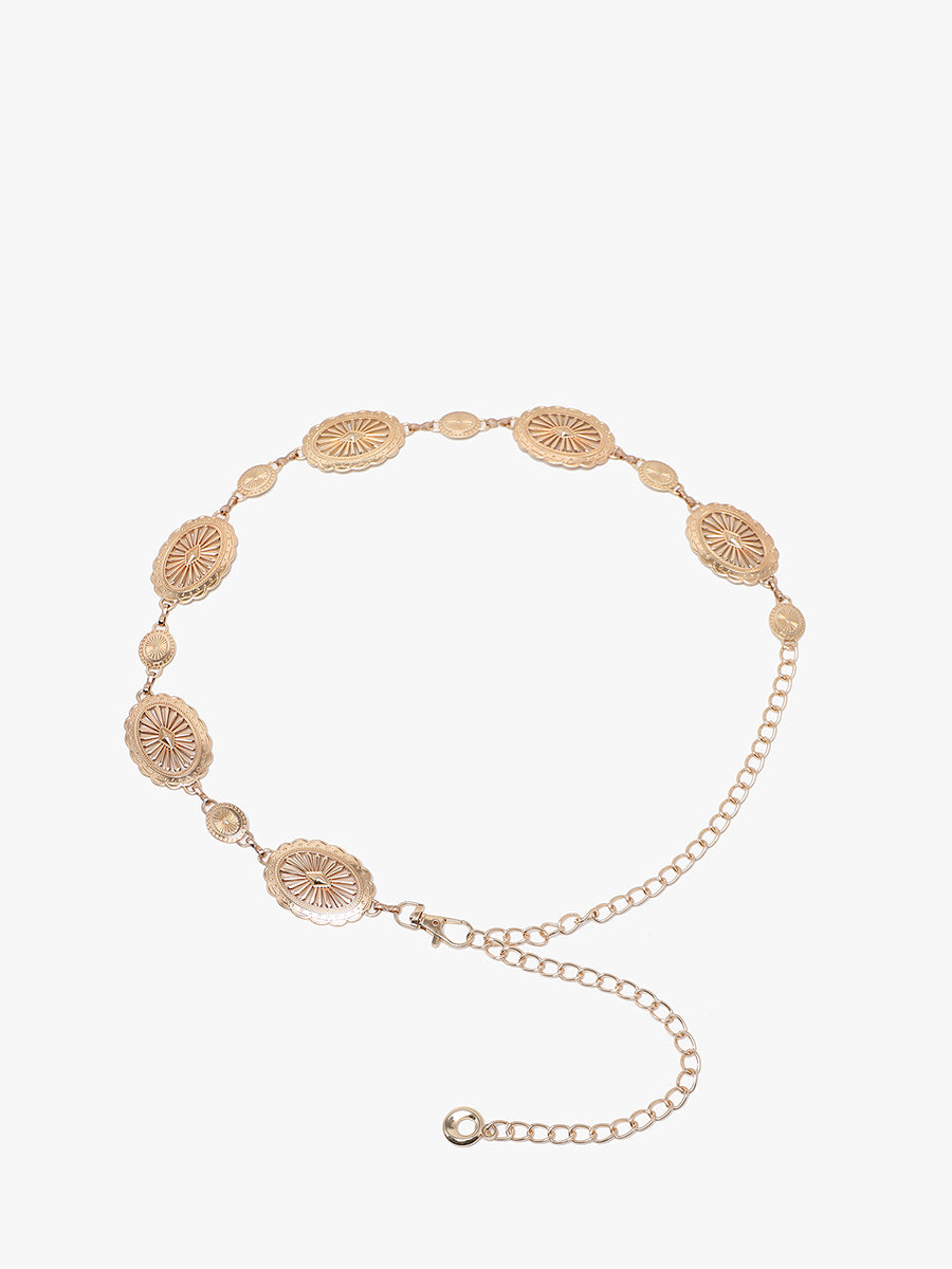 Western Chain Belt Gold - Jen & Co. vegan handbag
