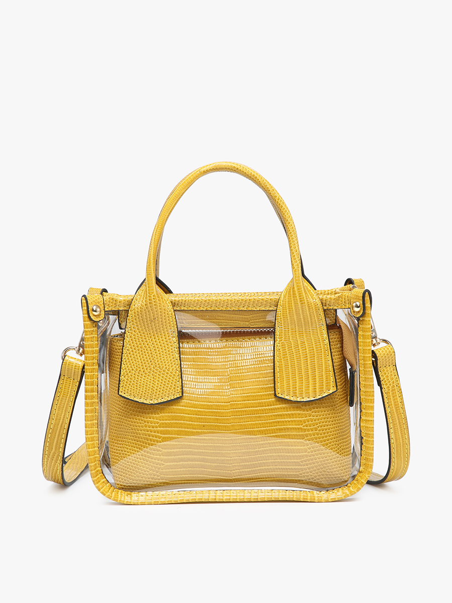 Stacey Vegan Clear Satchel
