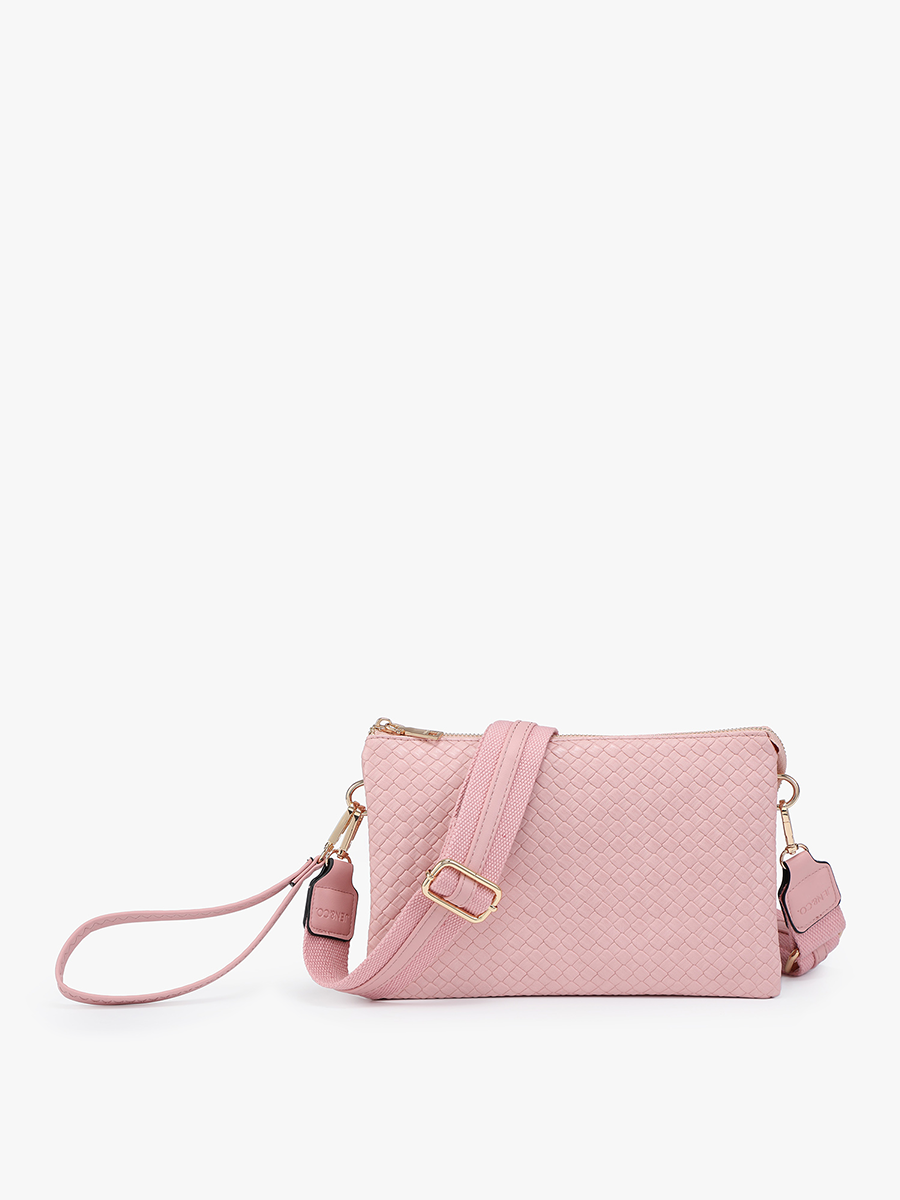 Izzy Vegan Diagonal Woven Crossbody