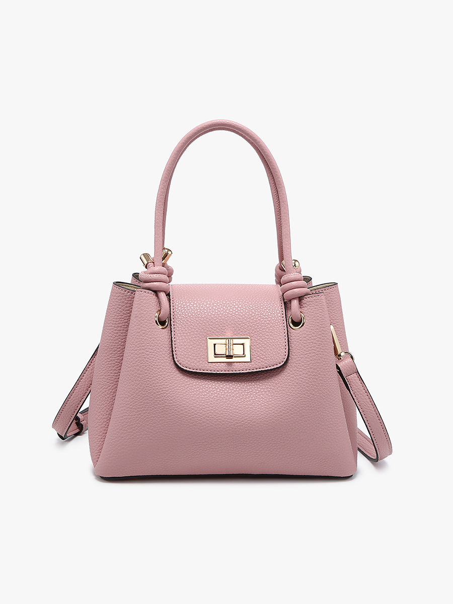 Zoey Vegan Triple Compartment Satchel