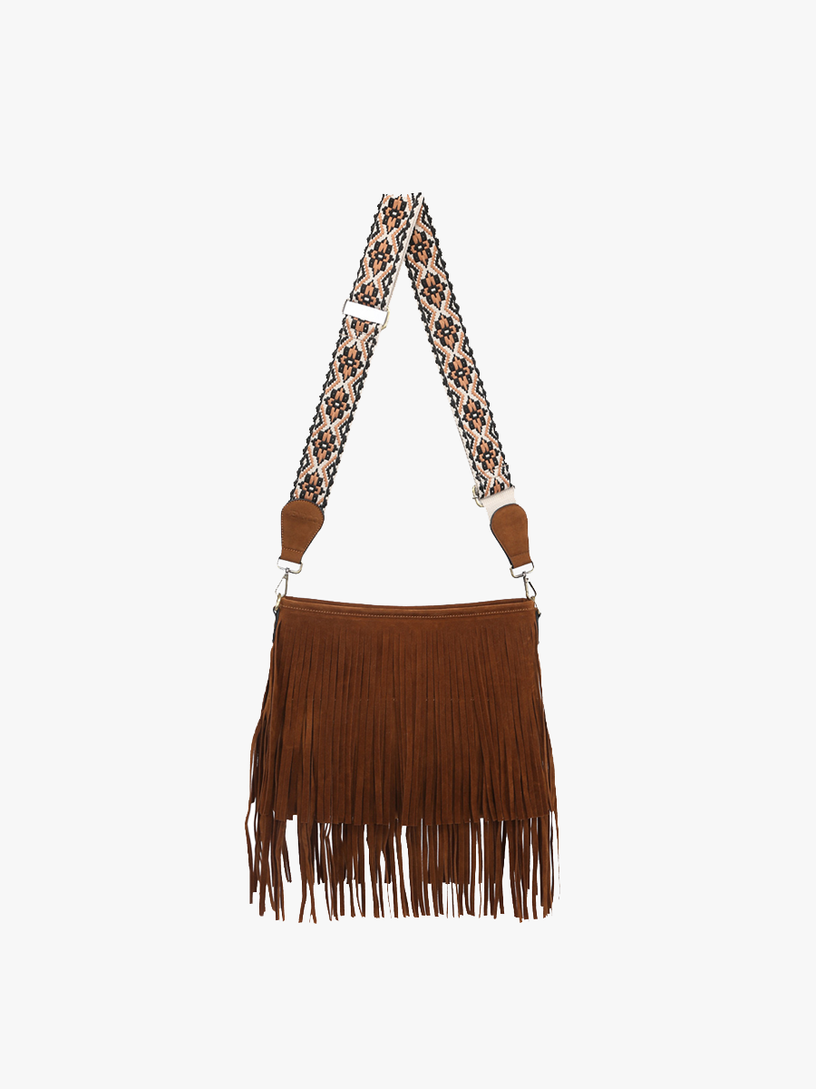 Sadie Vegan Crossbody Brown - Jen & Co. vegan handbag
